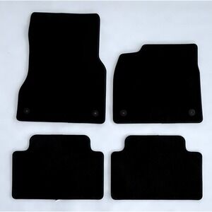 Audi Q6 E-Tron 2025-2026 OEM Set of 4 Soul Black Carpet Floor Mats New NWOP